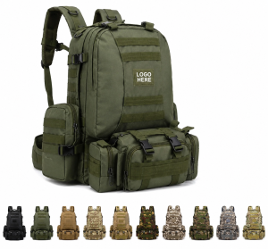 50L-60L Modular Tactical Backpack With Detachable Pouches